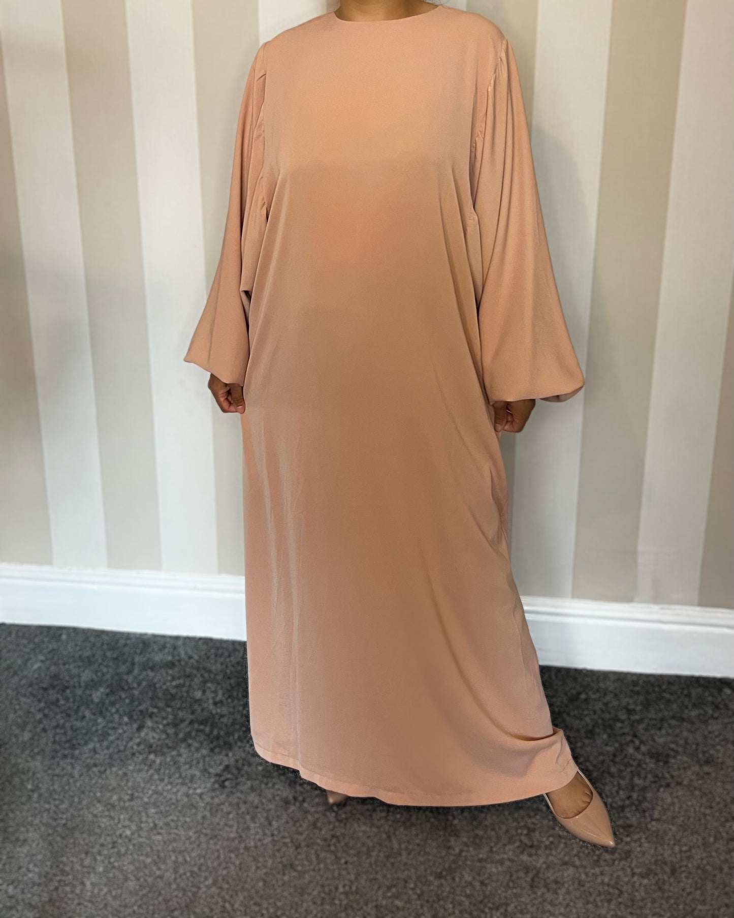 Balloon Sleeve Maxi Dress