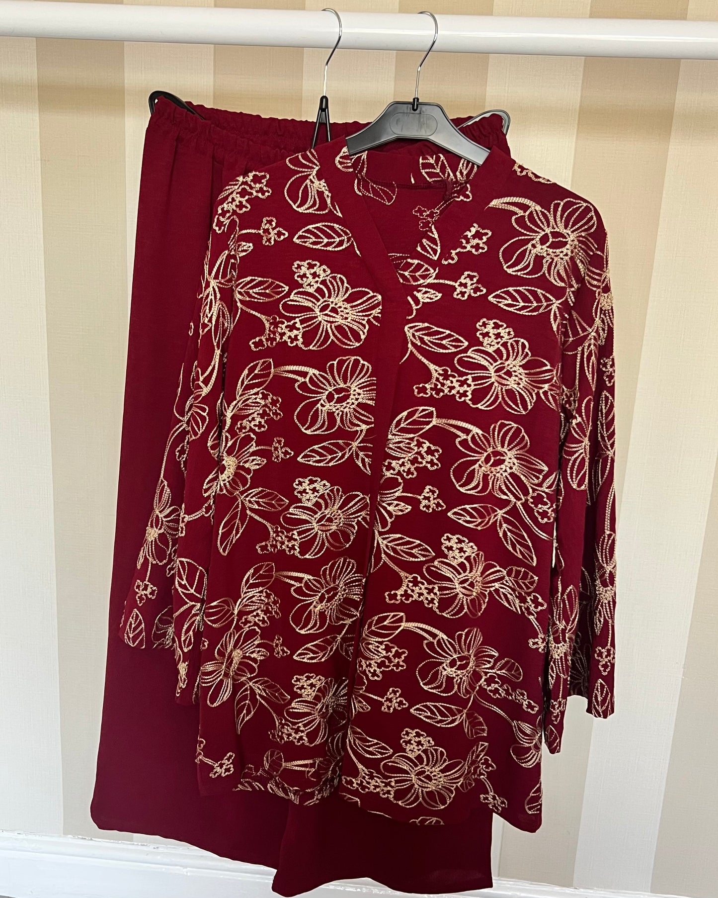 Lina Floral Embroidered Co Ord