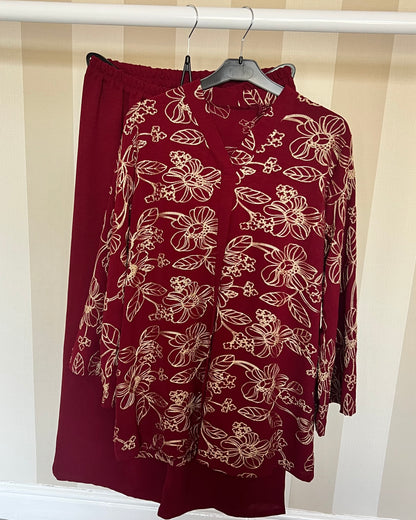 Lina Floral Embroidered Co Ord