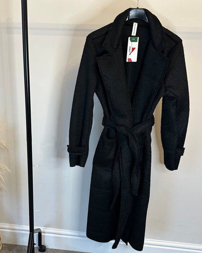 Felt Textured Trench Coat