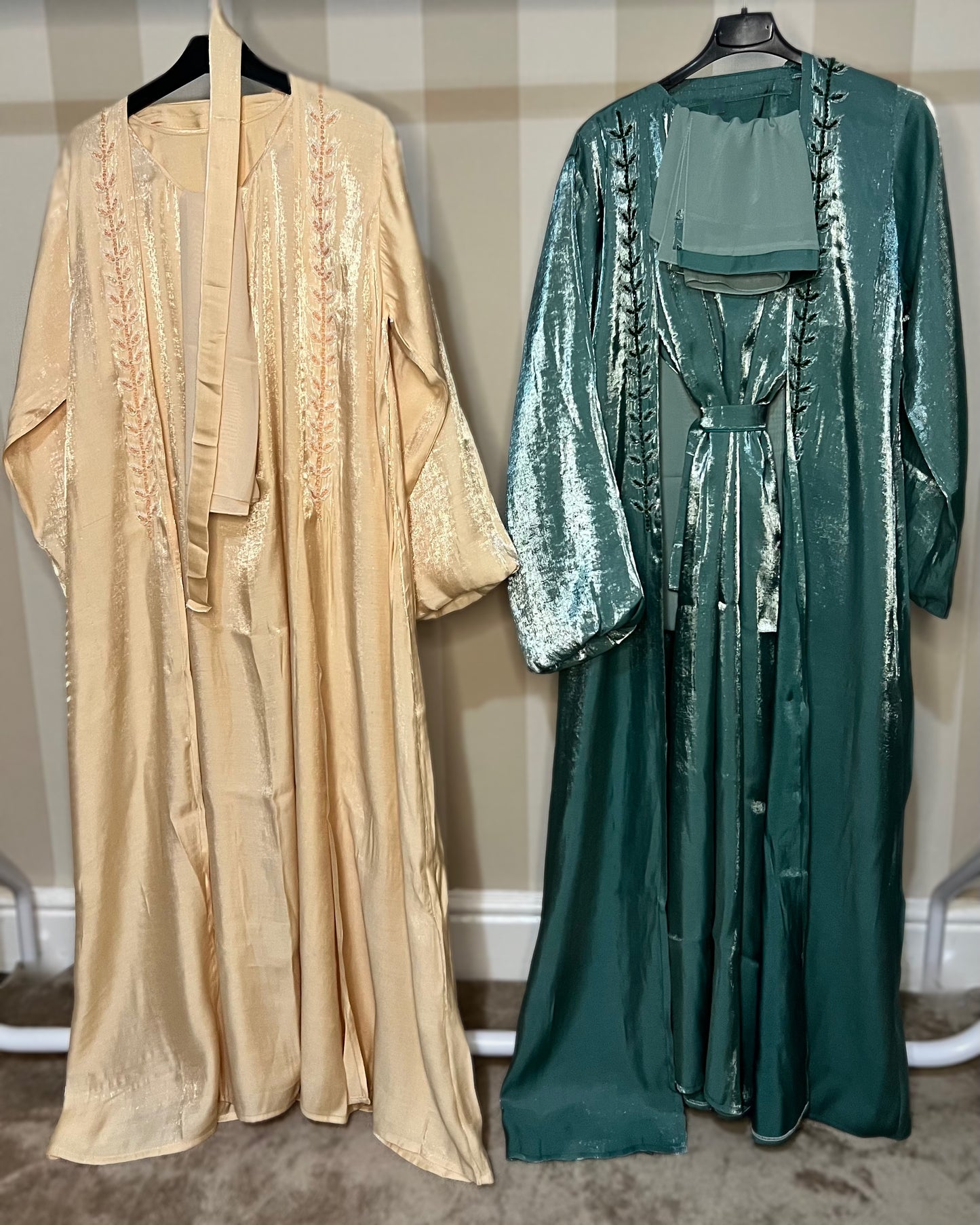 Rotana Beaded Abaya, Slip & Hijab Set