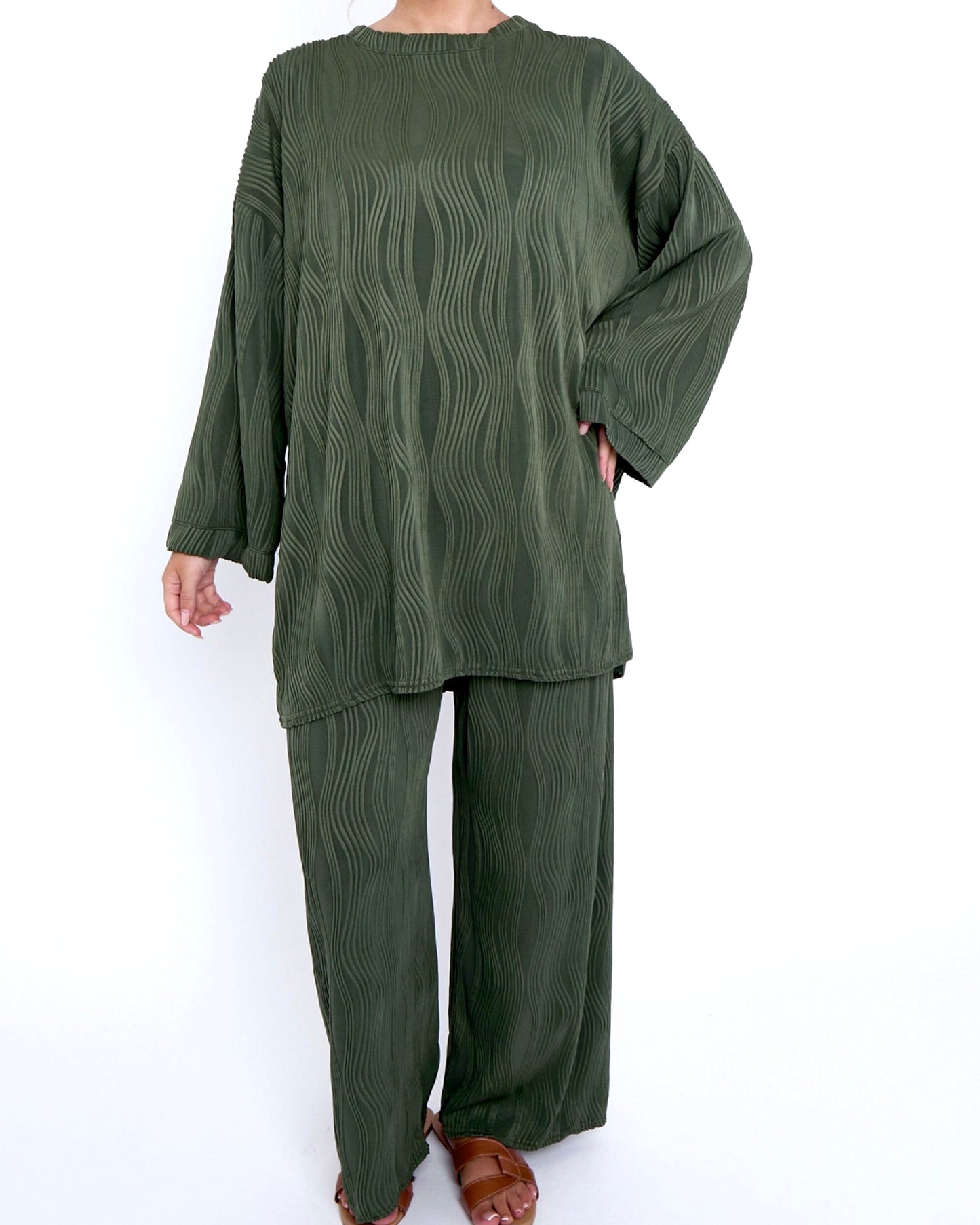 Wave Textured Co Ord