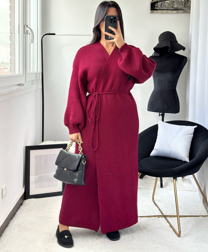 Front Tie Wrap Dress