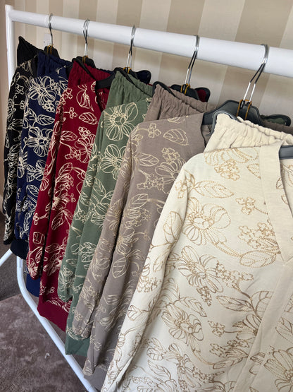 Lina Floral Embroidered Co Ord