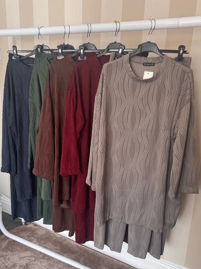 Wave Textured Co Ord