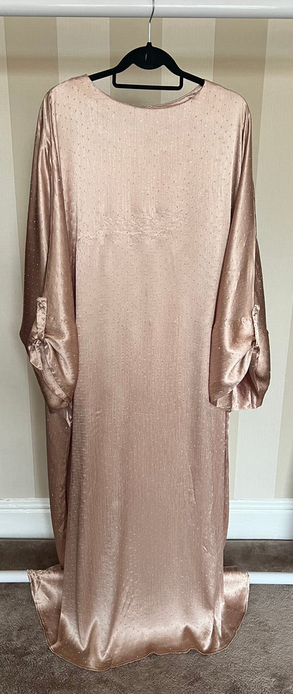 Premium Crystal Silk Oversized Abaya Dress