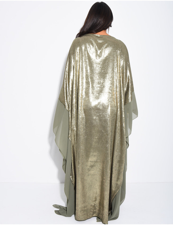 Dana Shimmer Inner Tie Belt Kaftan