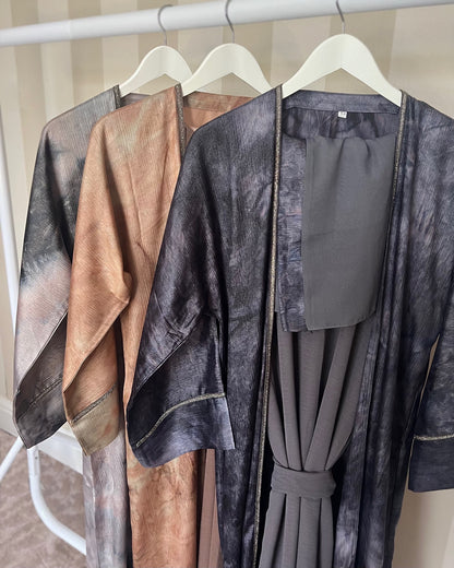 Marble 4pc Abaya Kimono Set