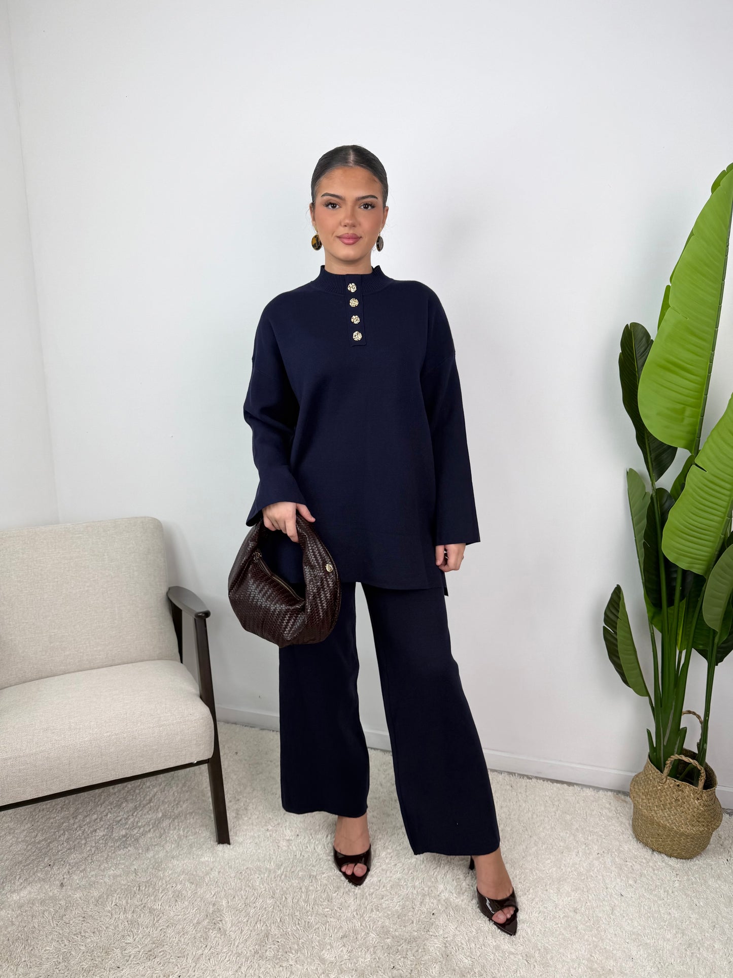 Lara Button Knit Co Ord