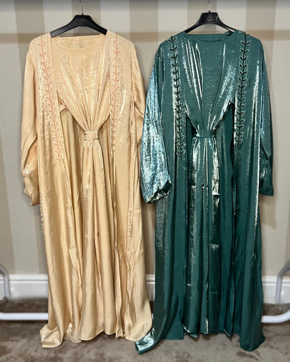 Rotana Beaded Abaya, Slip & Hijab Set