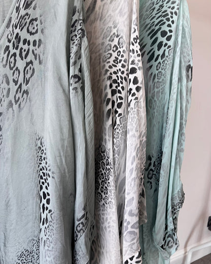Kiara Leopard Chiffon Silk Co Ord
