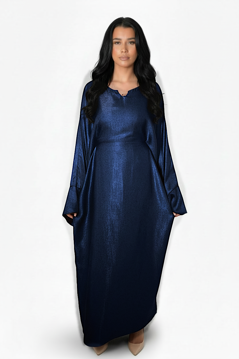 Rania Two Tone Inner Tie Belt Dress