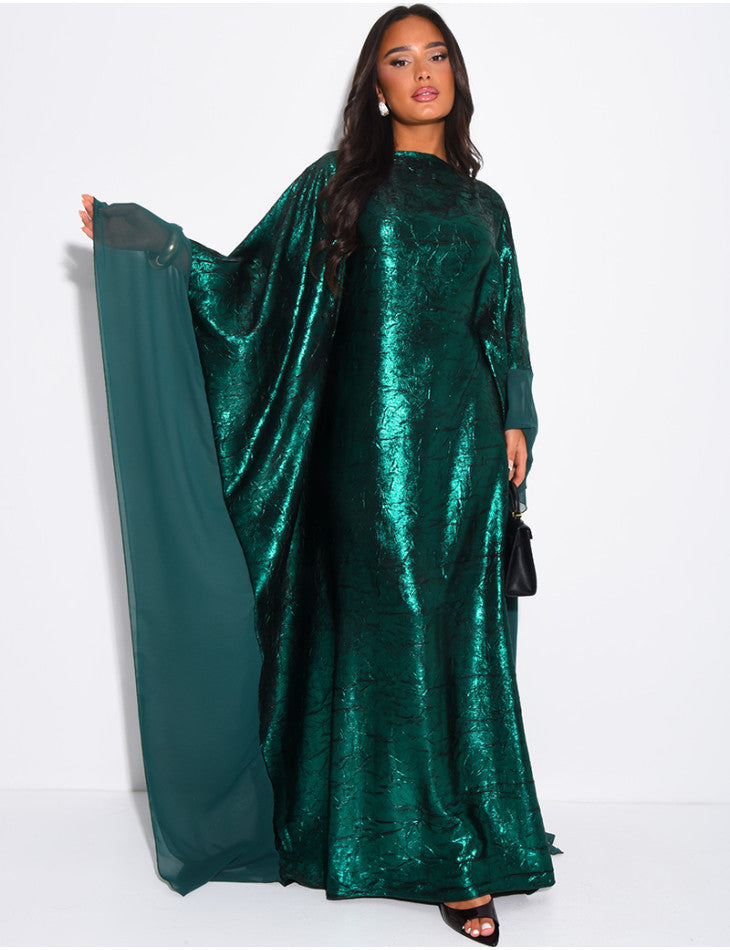 Dana Shimmer Inner Tie Belt Kaftan