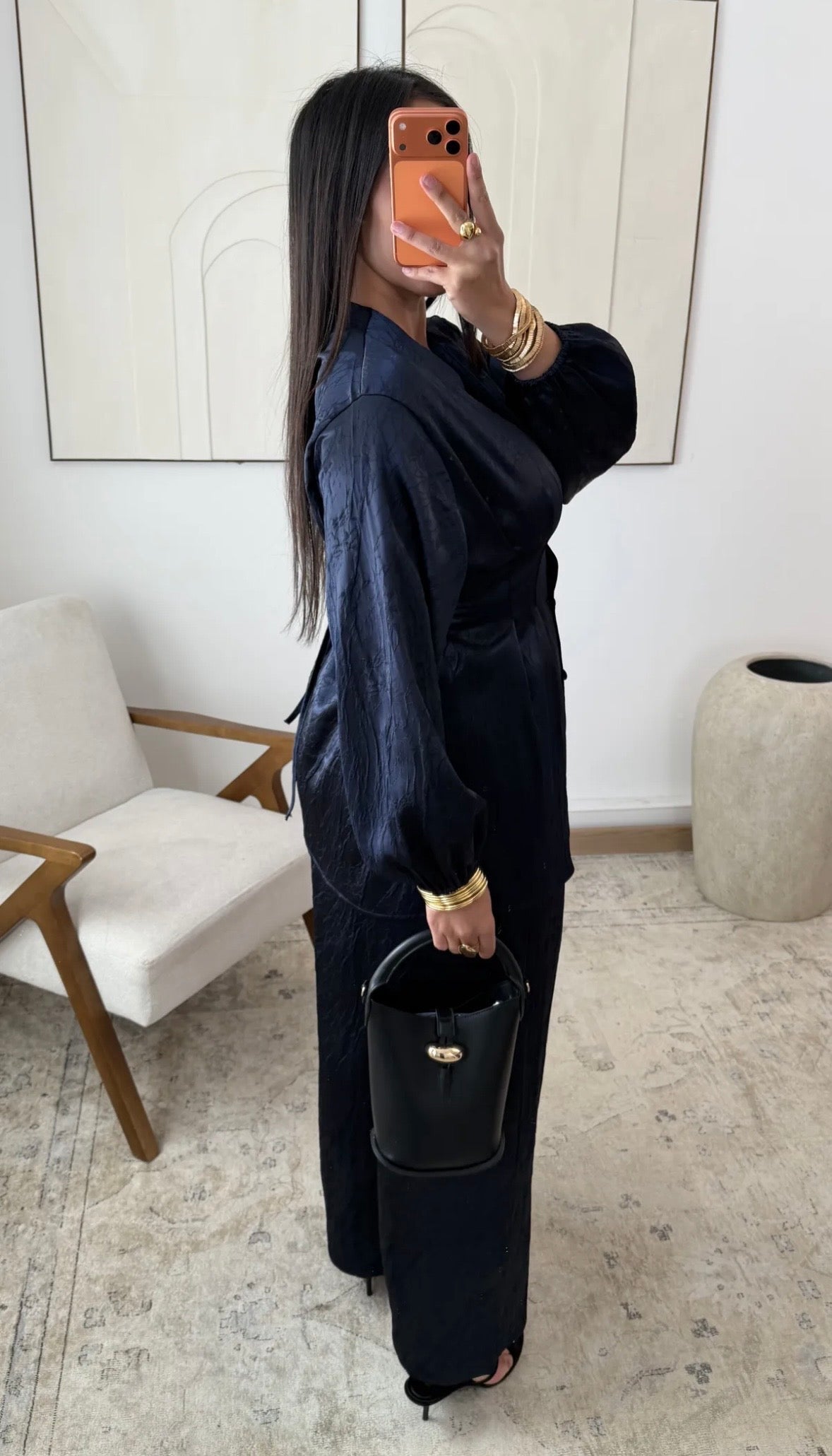 Ava Satin Button Co Ord