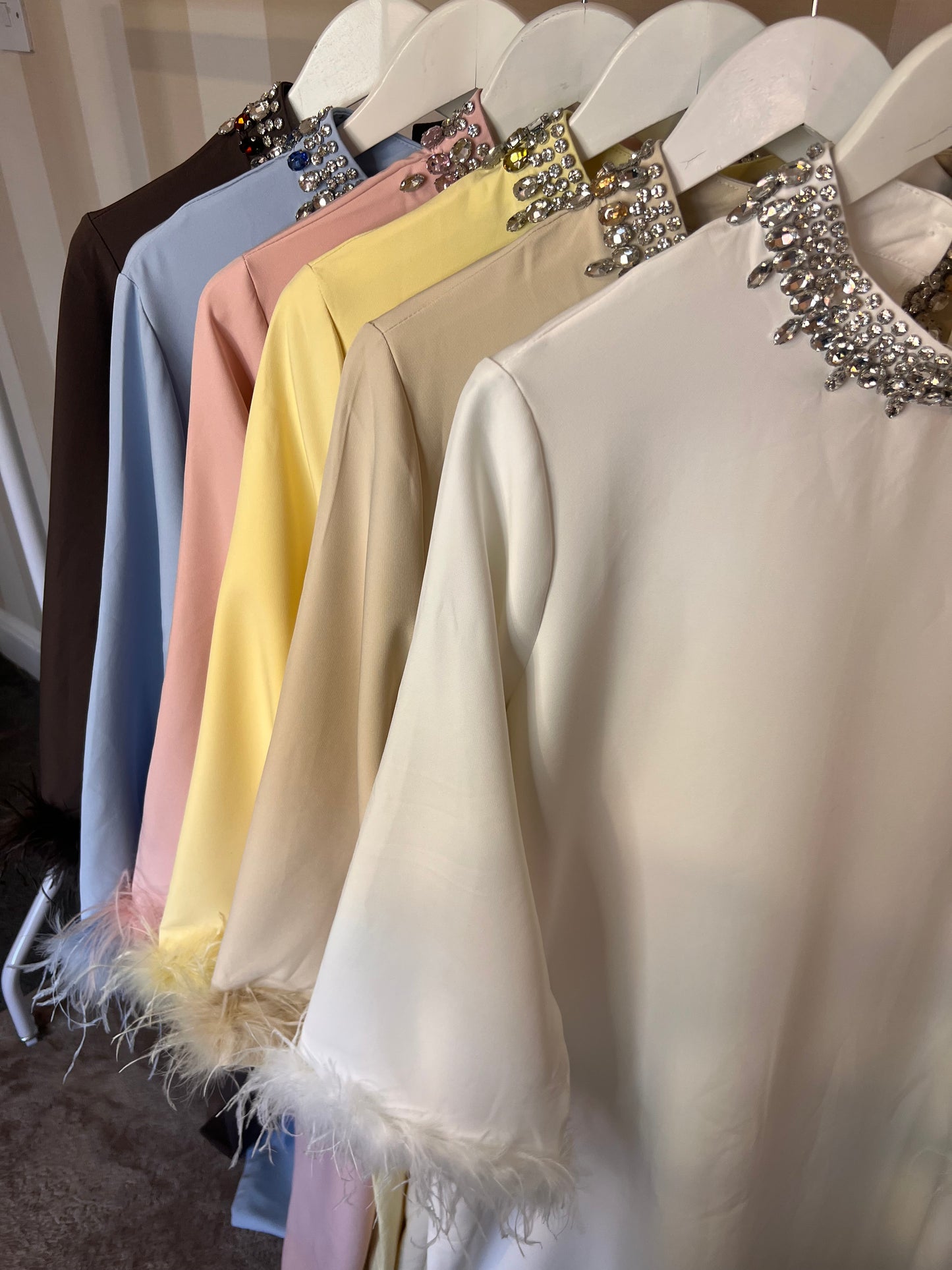 Nadia Feather Crystal Dress