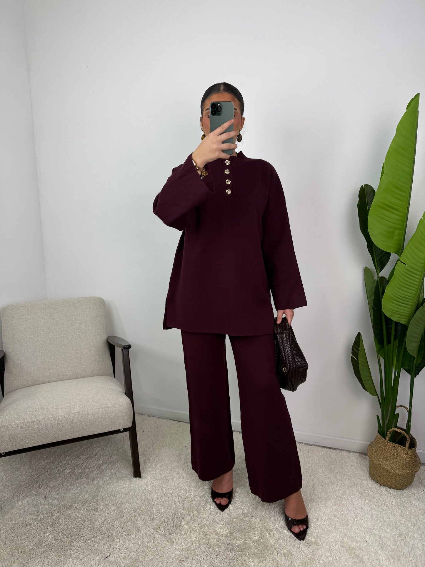 Lara Button Knit Co Ord