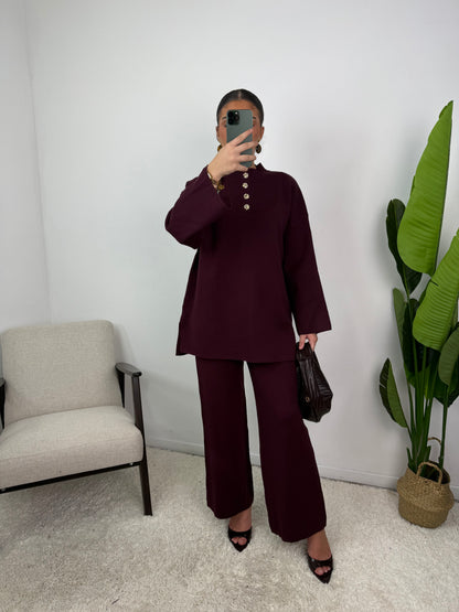 Lara Button Knit Co Ord