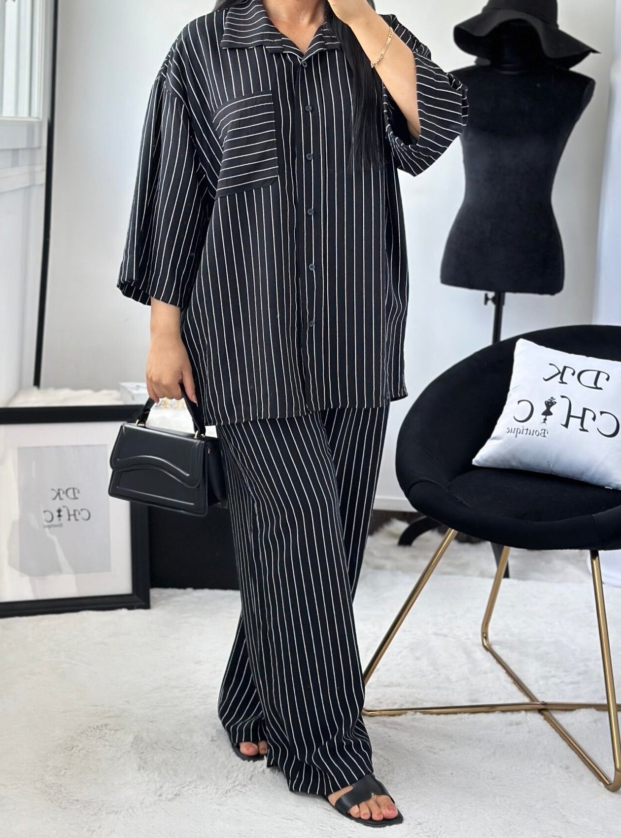 Stripe Linen Coord