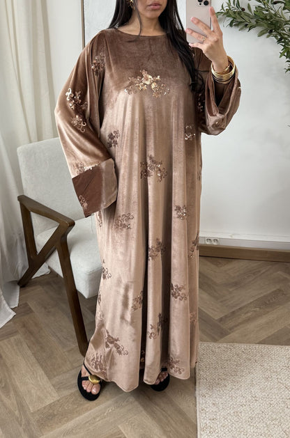 Velvet Sequin Oversized Dress