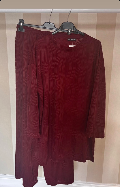 Wave Textured Co Ord