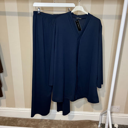 Waffle Textured V Neck Co Ord