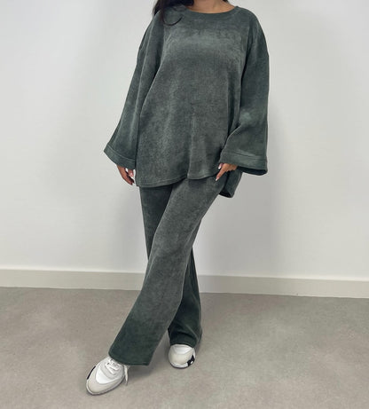 Oversized Velour Co Ord