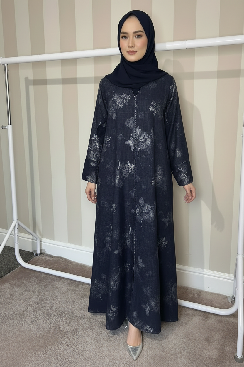 Noor Jacquard Beaded Abaya