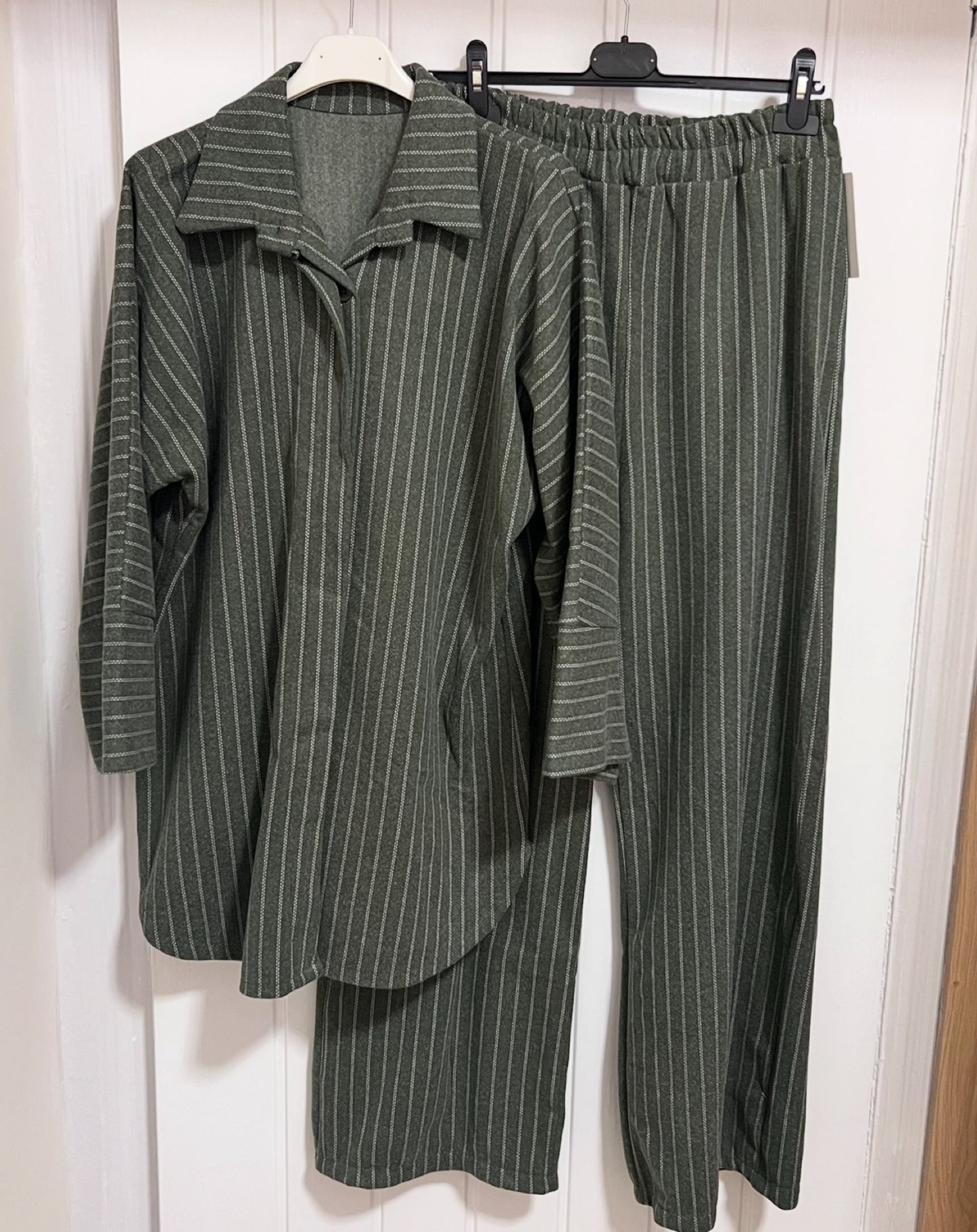 Warm Pinstripe Co Ord