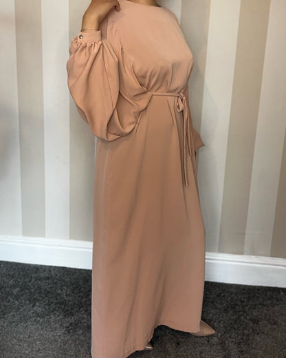 Balloon Sleeve Maxi Dress