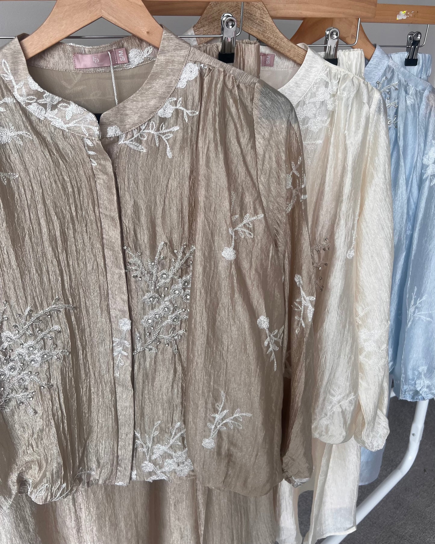 Deena Embellished Shimmer Skirt Co Ord