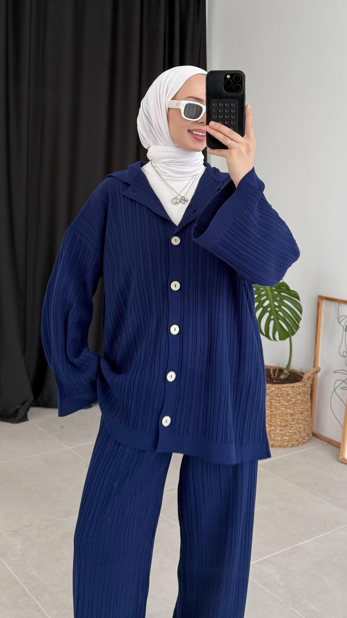 Premium Knit Cardigan Coord