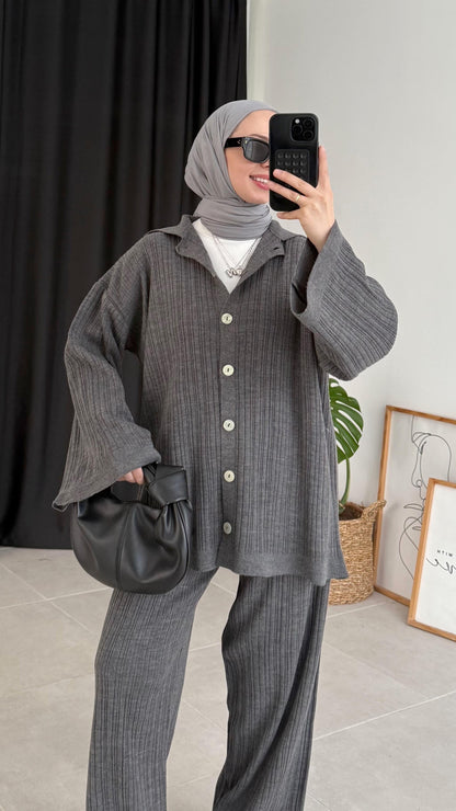 Premium Knit Cardigan Coord