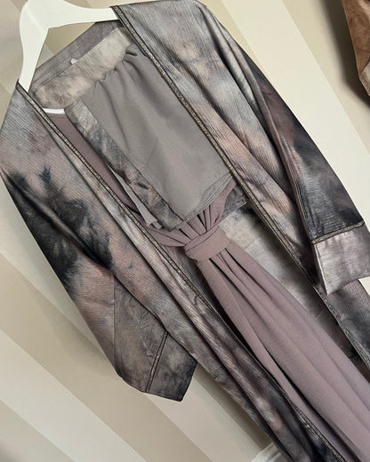 Marble 4pc Abaya Kimono Set