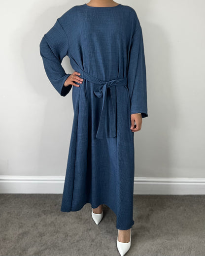 Linen Knot Kimono Dress