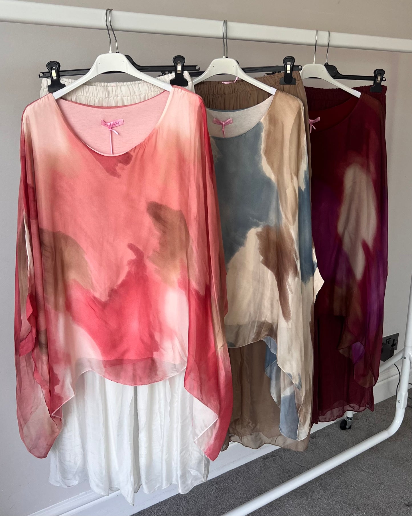 Luna Tie-Dye Chiffon-Silk Co Ord