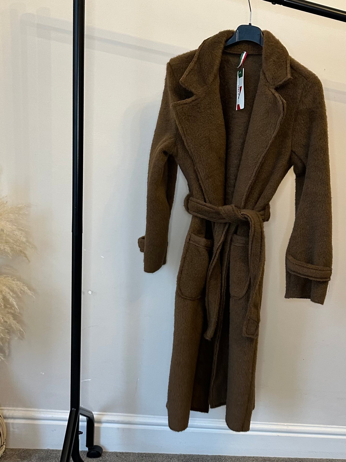 Felt Textured Trench Coat