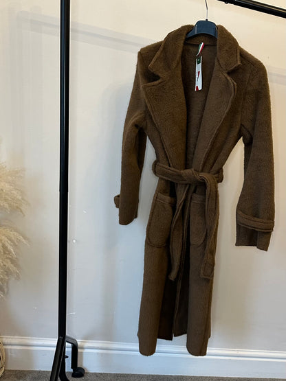 Felt Textured Trench Coat