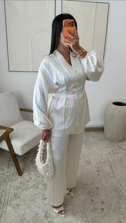 Ava Satin Button Co Ord