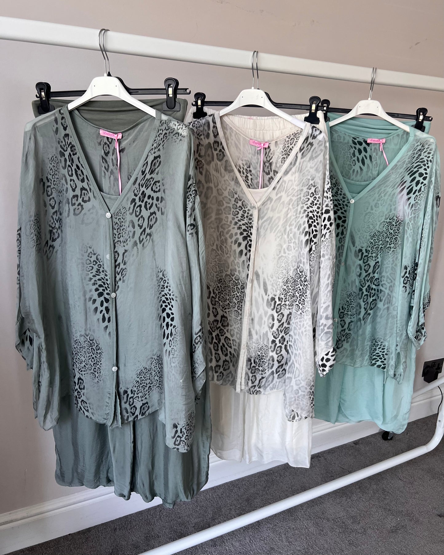 Kiara Leopard Chiffon Silk Co Ord