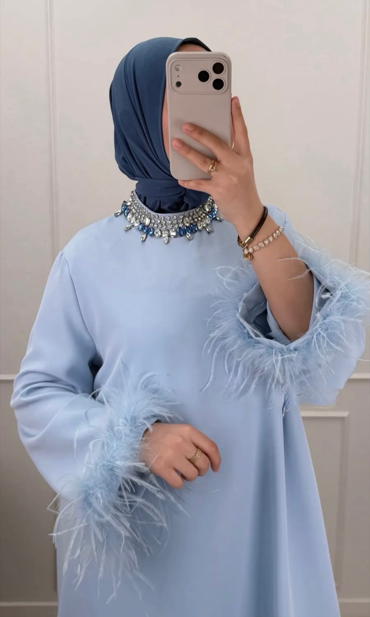 Nadia Feather Crystal Dress