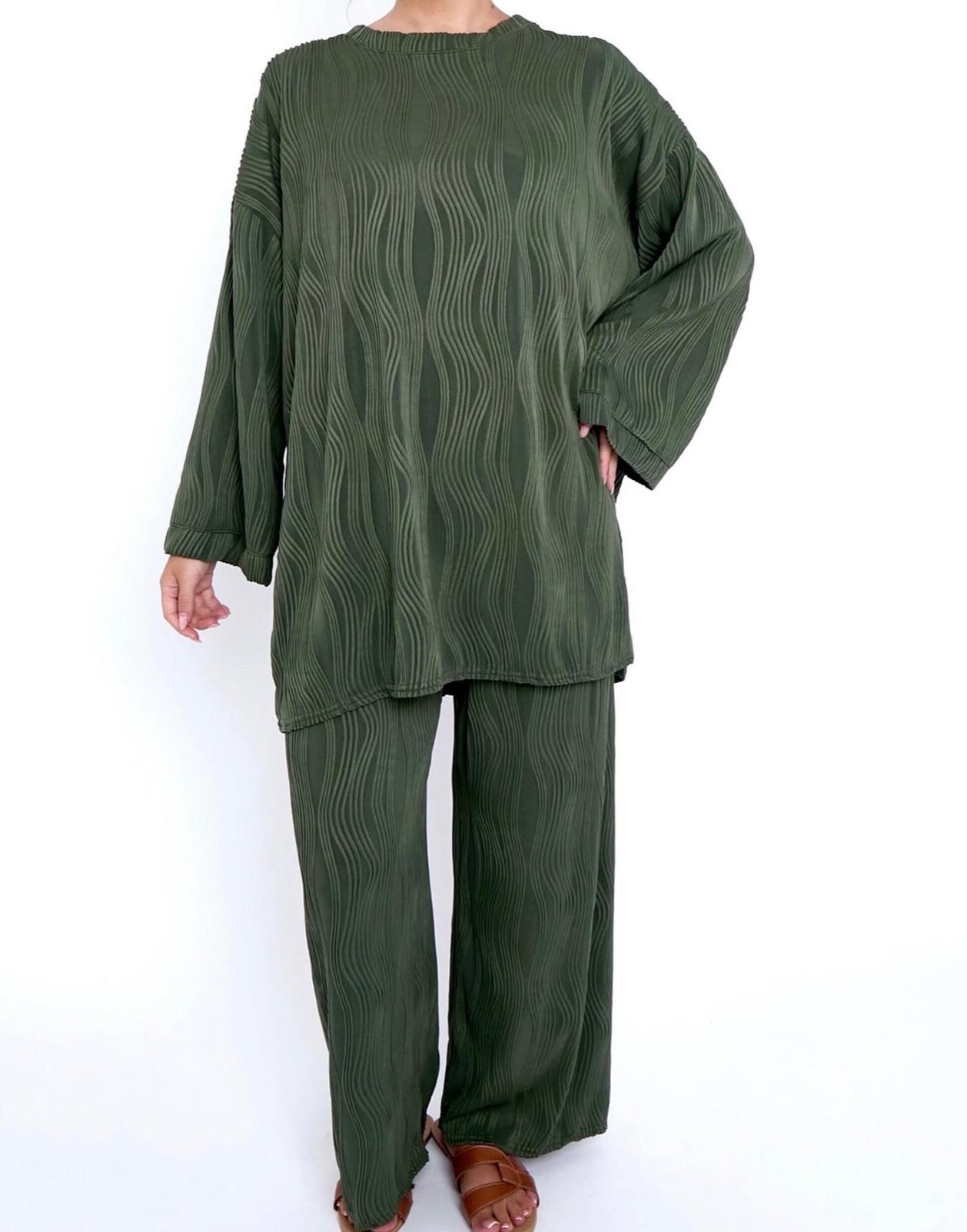Wave Textured Co Ord