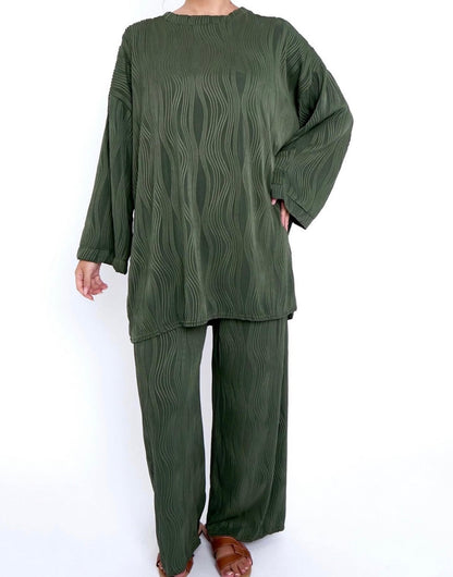 Wave Textured Co Ord