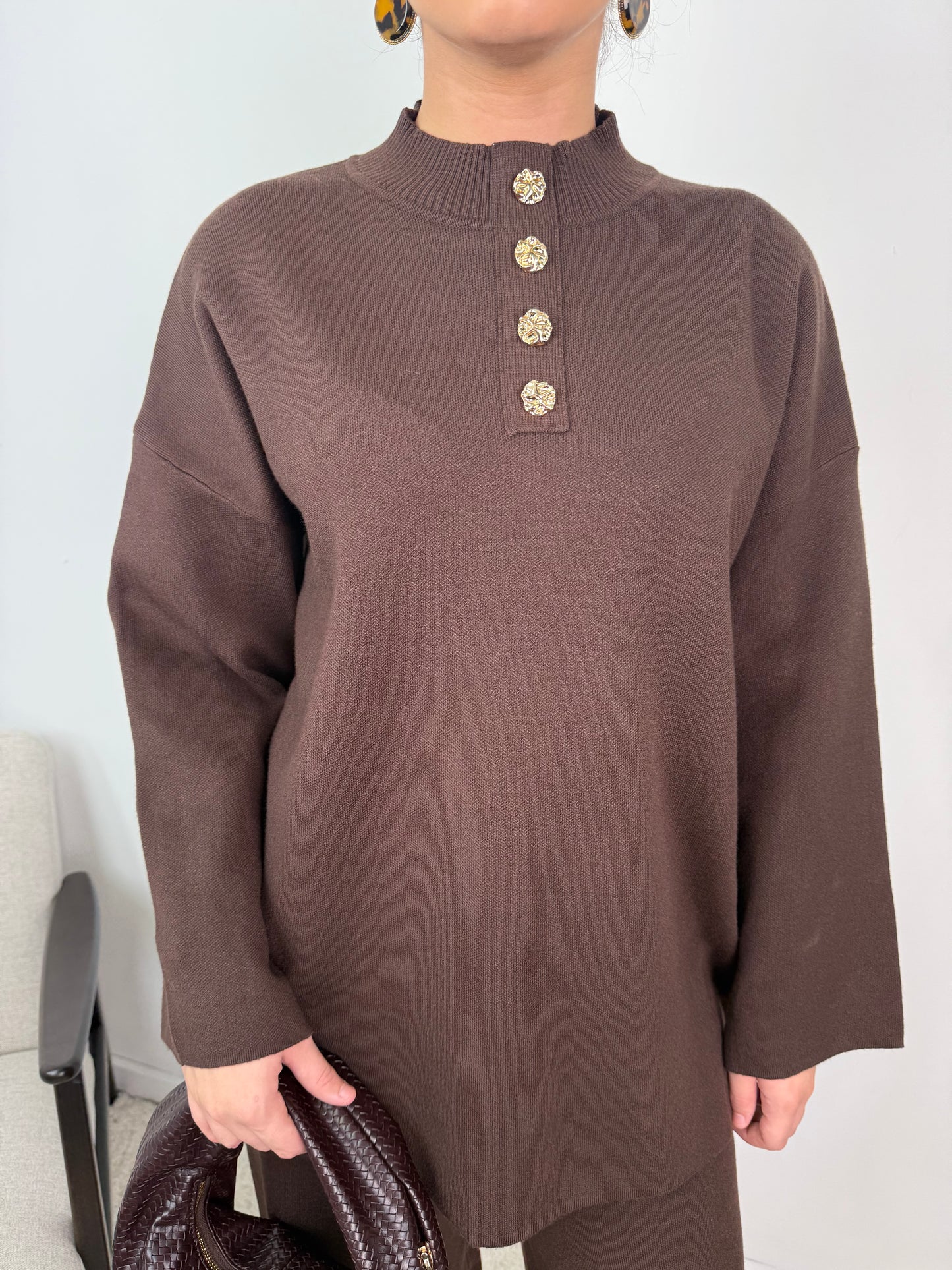 Lara Button Knit Co Ord
