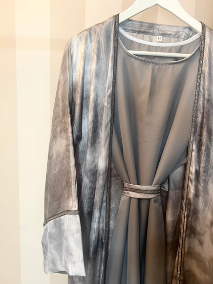 Marble 4pc Abaya Kimono Set