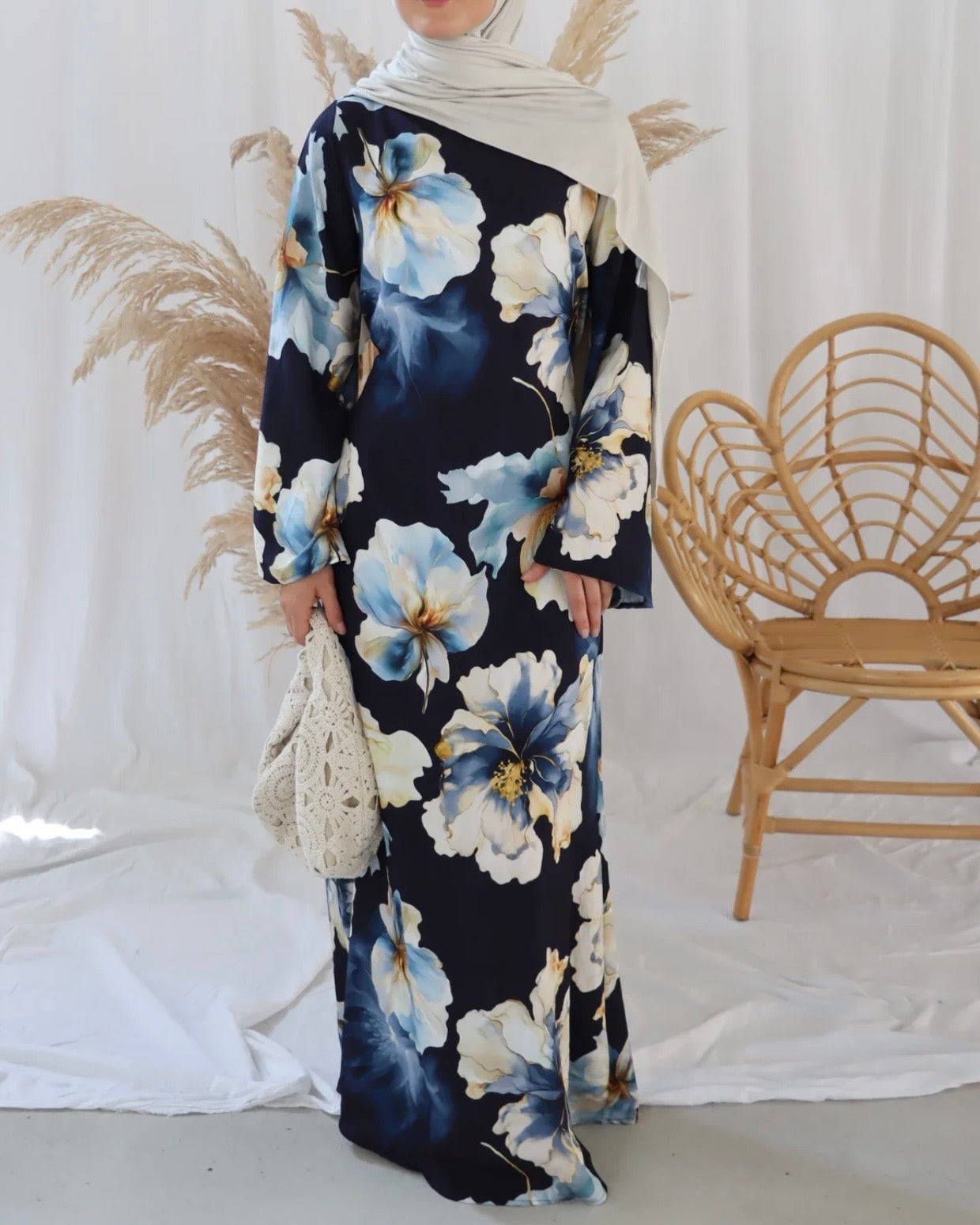 Sierra Floral Dress with Adjustable Tie Belt