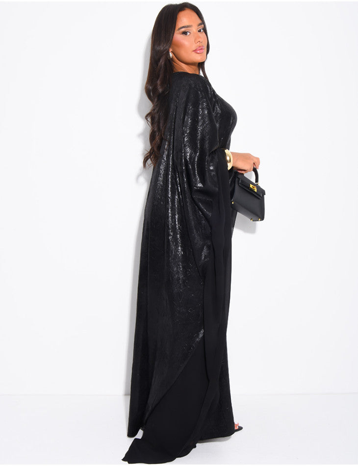 Dana Shimmer Inner Tie Belt Kaftan