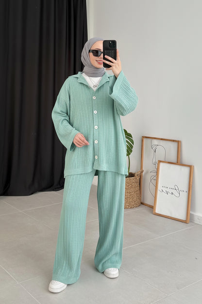 Premium Knit Cardigan Coord