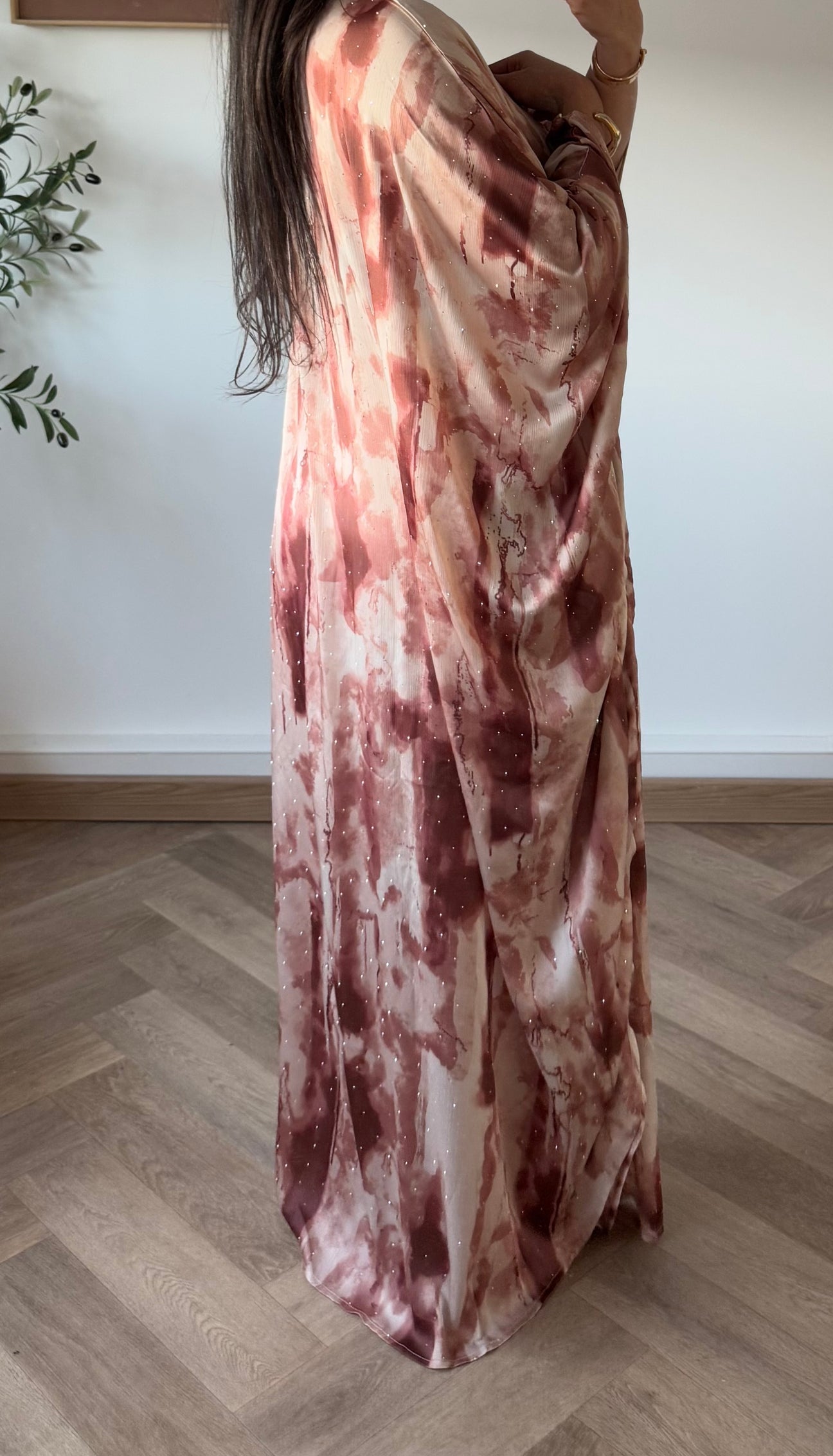 Tie Dye Rhinestone Kaftan