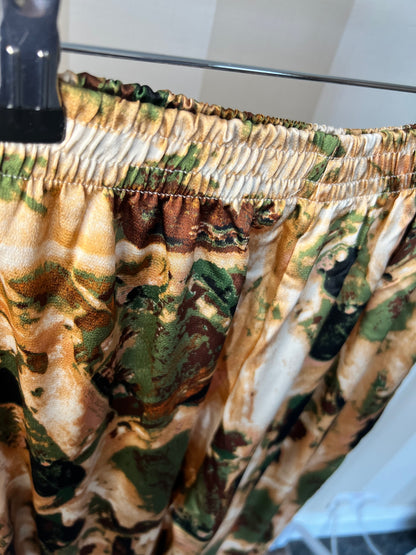 Camouflage Printed Satin Coord