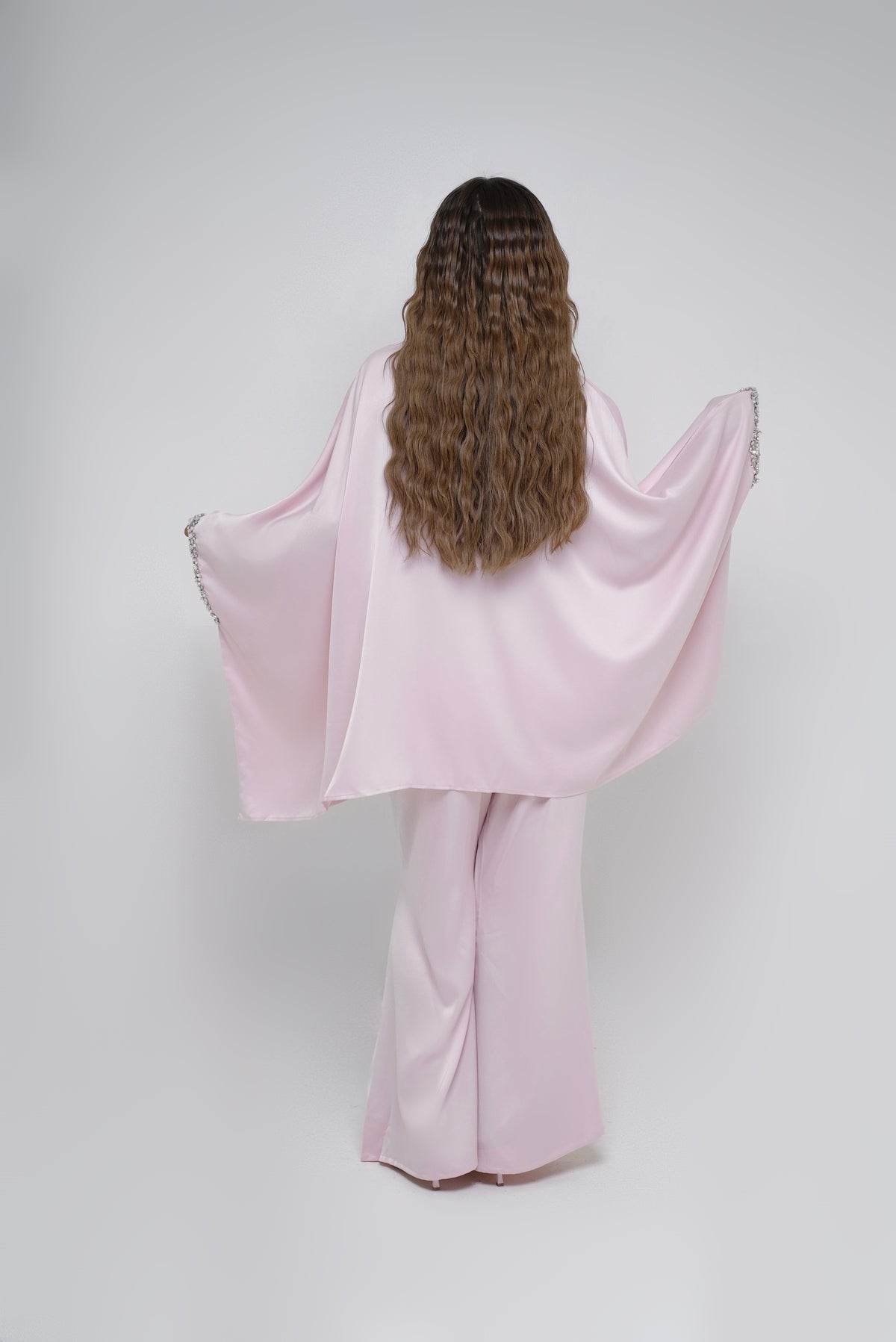 Emelia Premium Satin Crystal Co Ord